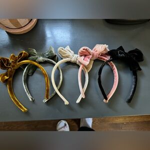 5 girls velvet headbands
